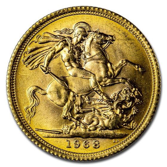 1968 Great Britain Gold Sovereign Elizabeth II BU 1968 Great Britain Gold Sovereign Elizabeth II BU